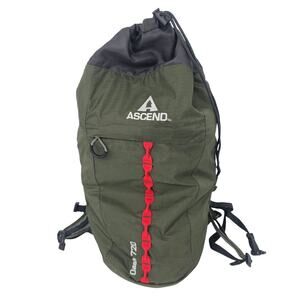 Ascent Dash 720 Outdoor Hiking Camping School Lightweight Backpack Green Gray